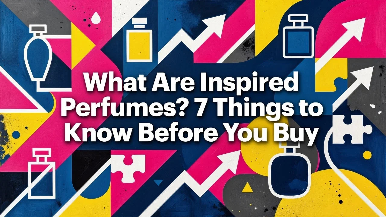 Professional header image for list-based article: What Are Inspired Perfumes? 7 Things to Know Before You Buy