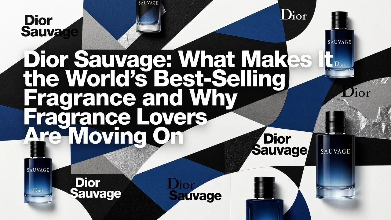 Professional header image for comparison analysis: Dior Sauvage: What Makes It the World's Best-Selling Frag...