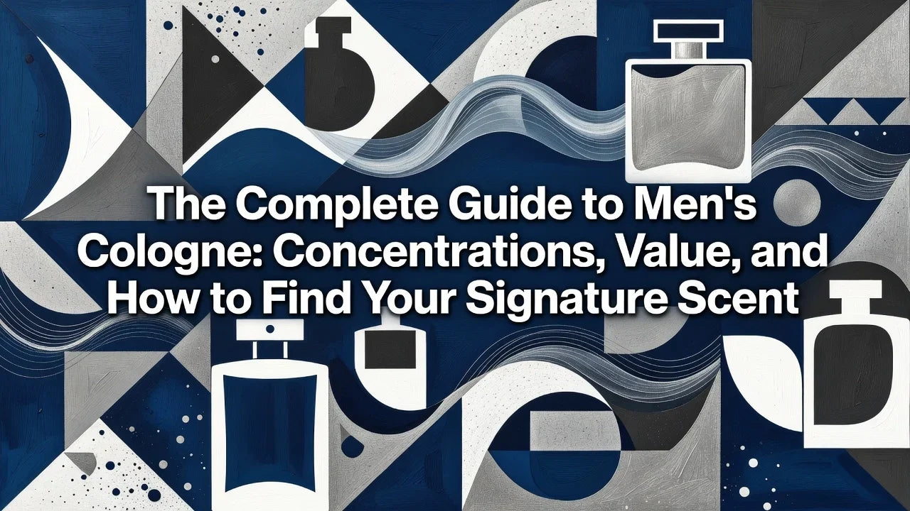 Professional header image for list-based article: The Complete Guide to Men's Cologne: Concentrations, Valu...