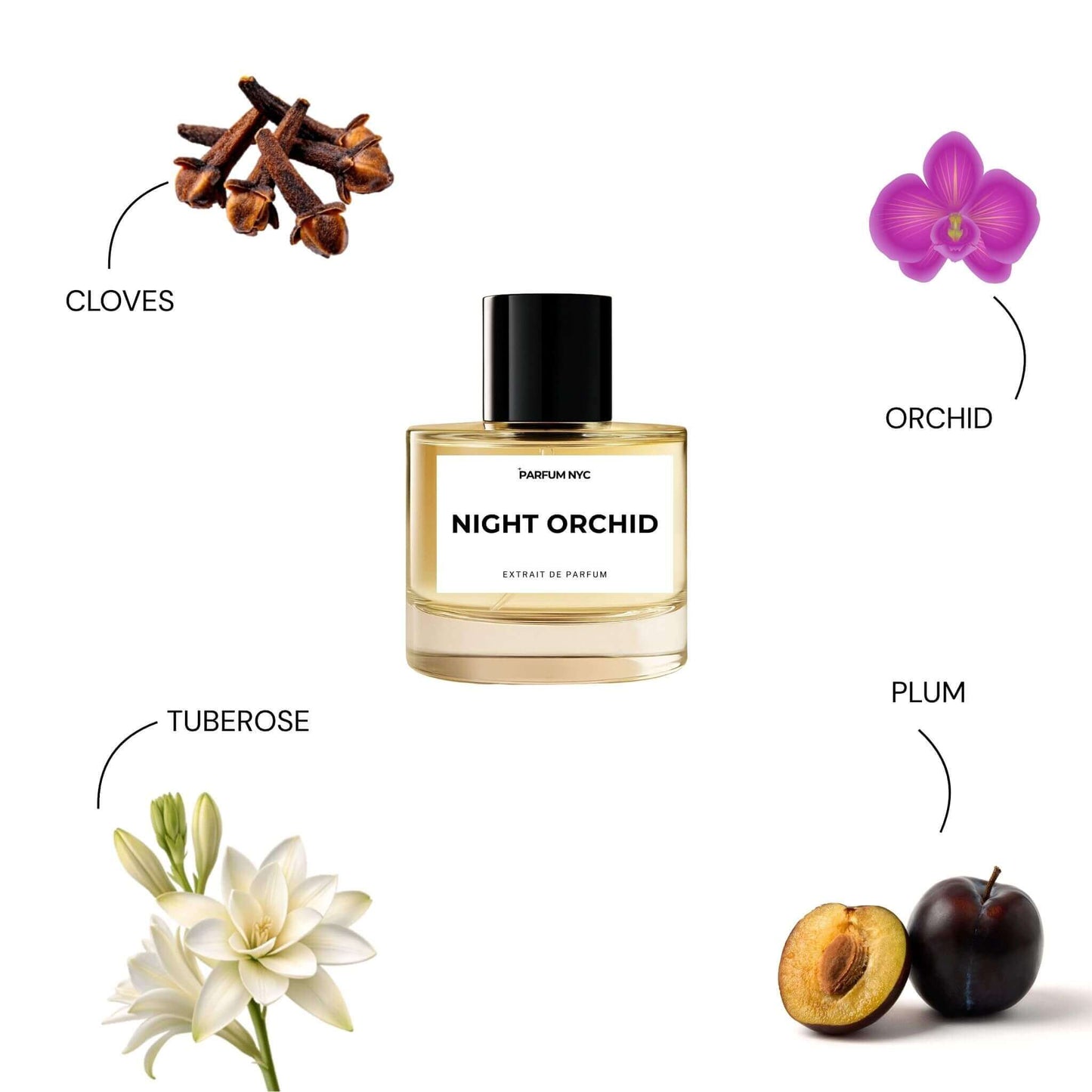 Night Orchid extrait perfume inspired by Tom Ford Black Orchid
