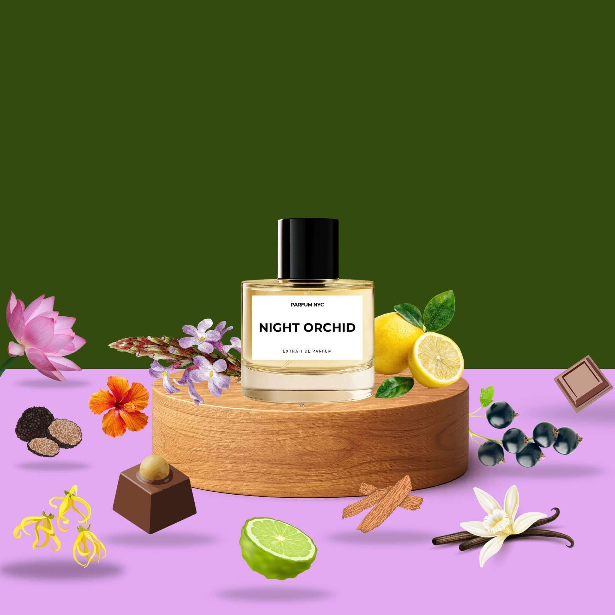 Night Orchid extrait perfume inspired by Tom Ford Black Orchid
